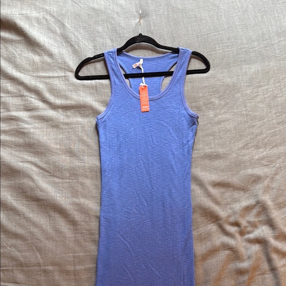 Sundry Blue Razorback Ribbed Dress - Picture 3 of 4